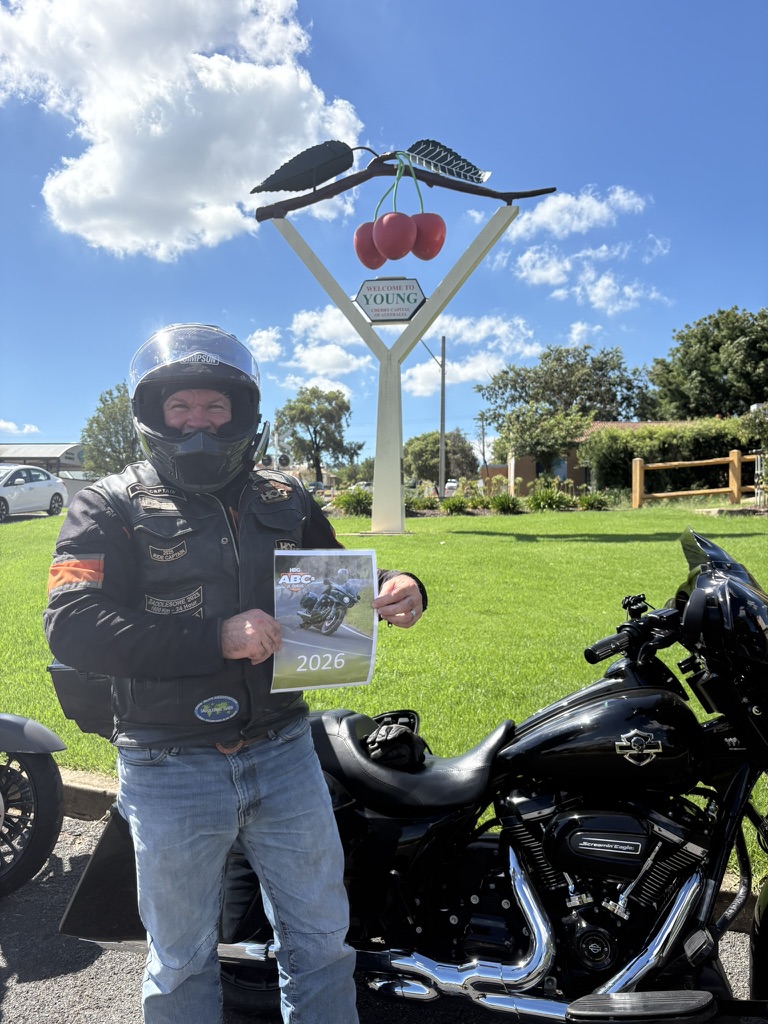 Young's Big Cherries - bonus ABC stop under the hanging fruit sculpture