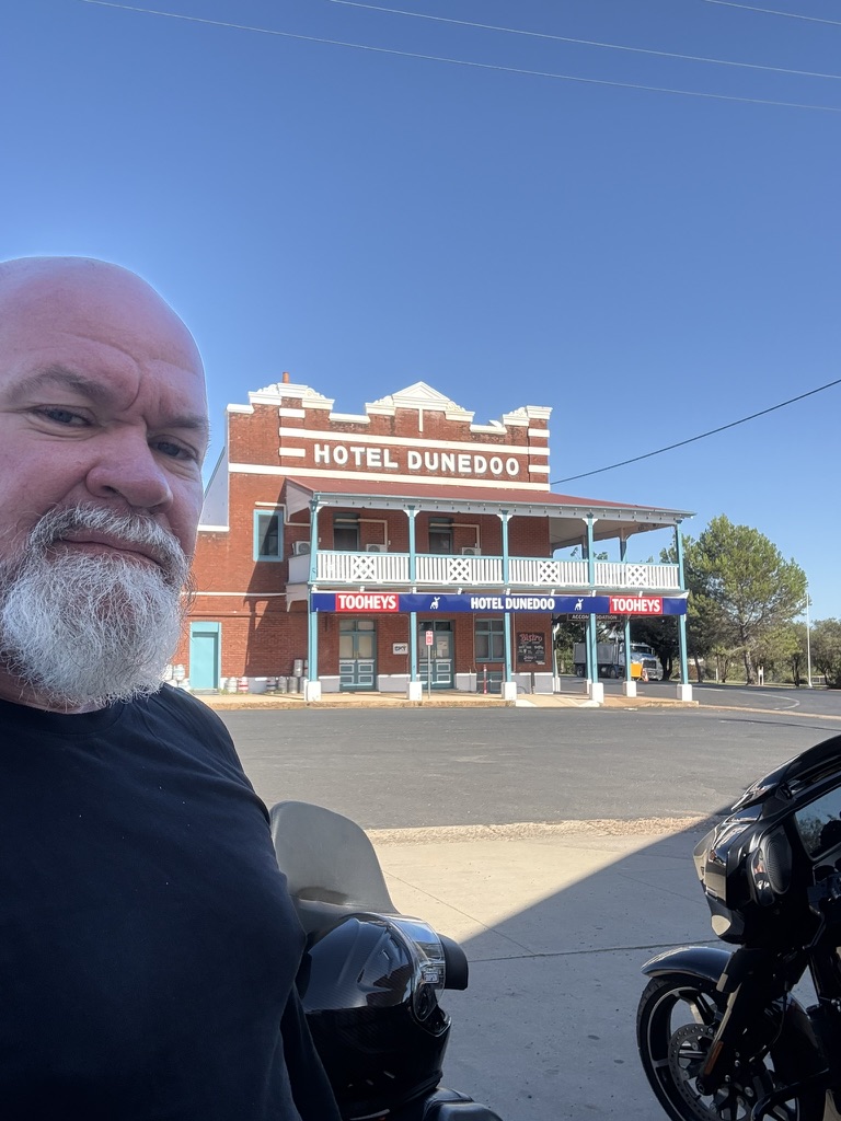 Hotel Dunedoo - federation verandahs and Tooheys signage on the Golden Highway